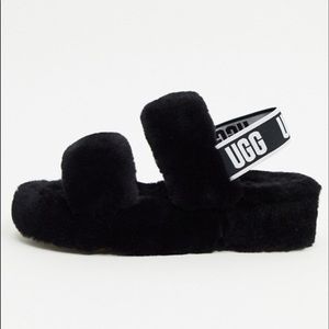 Ugg oh yeah fluffy sandal house-shoe